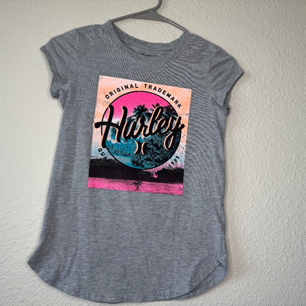 Hurley, Gray, Girls T-Shirt